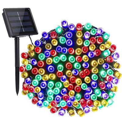 200LED 72ft  Solar Powered String Lights outdoor solar led light Decoration for Christmas Wedding Garden Party