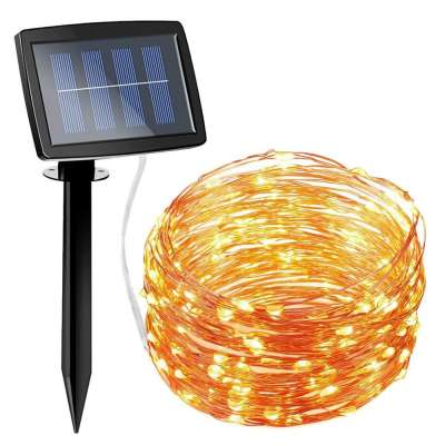 150 LED Outdoor waterproof decoration lights Solar led copper wire string lights